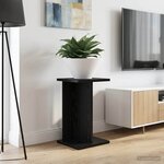 vidaXL Support de Plante 2 pièces Chêne noir 25 x 25 5 x 40 5 cm
