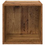 vidaXL 2 Armoires Murales - Bois Ancien - 37x37x37 cm - Fabriqué en Bois d'Ingénierie
