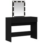 vidaXL Coiffeuse Chêne noir 100 x 40 x 130 cm Bois d'ingénierie