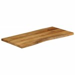 vidaXL Dessus de table 110x60x3 8 cm bord vivant bois massif manguier