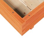 vidaXL Jardinière cire marron 90x90x26 5 cm bois de pin massif