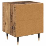 vidaXL Cabinet de chevet avec tiroir Bois ancien 40 x 35 x 47 5 cm