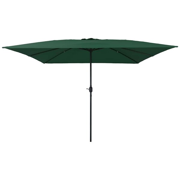 vidaXL Parasol de jardin Vert 295 x 295 x 245 cm Polyester et Acier
