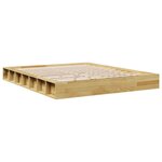 vidaXL Cadre de lit sans matelas 160x200 cm bois massif de chêne