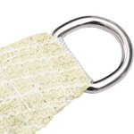 vidaXL Voile d'ombrage 160 g/m² Crème 2x5 m PEHD