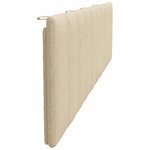 vidaXL Coussin de tête de lit Hanko crème 200 cm tissu