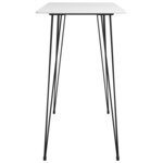 vidaXL Ensemble de bar 7 Pièces Blanc et gris