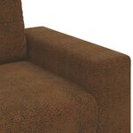 Canapé loveseat vidaXL Marron 140 cm en simili cuir