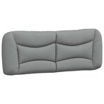 vidaXL Lit avec matelas gris clair 180x200 cm tissu
