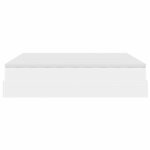 VidaXL Cadre de lit ottoman avec matelas blanc 200x200 cm similicuir