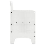 vidaXL Chaises de Jardin 2 Pièces Blanc 53 x 49 x 85 cm Plastique