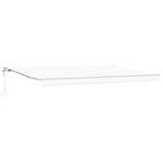 Store rétractable automatique vidaXL Blanc 500x300 cm