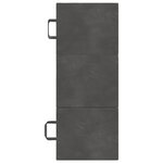 vidaXL Canapé-lit pliable 90 x 67 x 45 cm Gris foncé
