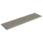 vidaXL Panneaux muraux 12 Pièces Gris clair 60x15 cm Velours 1 08 m²