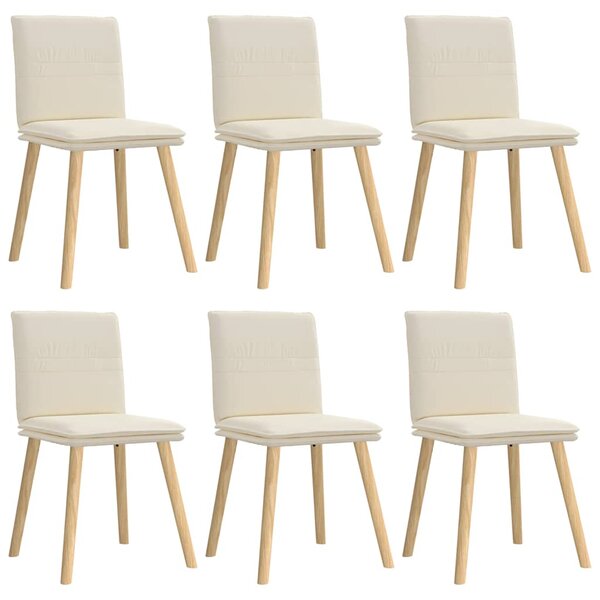 vidaXL Chaises à manger lot de 6 Lin