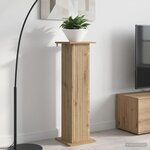 vidaXL Support de Plante 2 pièces Chêne artisanal 30 5 x 30 x 100 5 cm