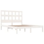 vidaXL Cadre de lit sans matelas blanc 180x200 cm bois massif de pin