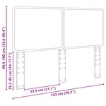 vidaXL Tête de lit Chêne brun 140 cm Bois d'ingénierie