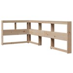 vidaXL Lit bibliothèque sans matelas 90x200 cm bois de pin massif