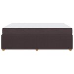 vidaXL Cadre de lit Autre Marron foncé 160 x 200 cm tissu