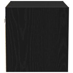 vidaXL Meuble TV Noir 30 x 28 5 x 30 cm Bois d'ingénierie