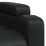 vidaXL Fauteuil inclinable Noir Similicuir