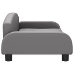 vidaXL Canapé pour enfants gris 70x45x30 cm similicuir