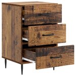 vidaXL Cabinet de chevet Bois ancien 43 x 41 x 66 5 cm