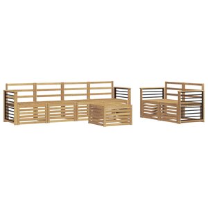 vidaXL Ensemble de canapés d'extérieur 7 pc