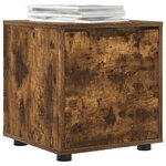 vidaXL Cabinet de salle de bain Chêne fumé 40 5 x 40 x 44 cm