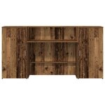 vidaXL Bureau de réception vieux bois 200x50x103 5cm bois d'ingénierie