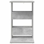 vidaXL Table d'appoint Gris béton 40 x 35 x 60 5 cm Bois d'ingénierie
