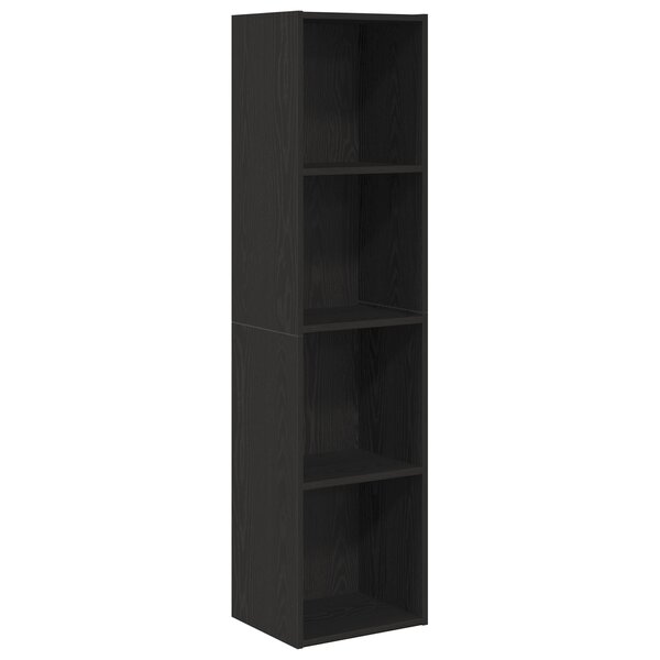 vidaXL Bibliothèque/Armoire de Télé Chêne Noir 36x30x143 cm