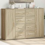 vidaXL Buffets 2 Pièces chêne sonoma 60x31x84 cm bois d'ingénierie