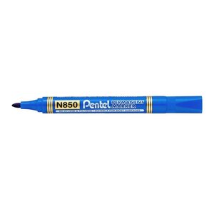 Marqueur Permanent N850 Pointe Conique Bleu x 12 PENTEL