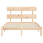 vidaXL Cadre de lit sans matelas 140x200 cm bois massif de pin