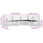 vidaXL Ensemble de canapés d'extérieur 4 pc Naturel
