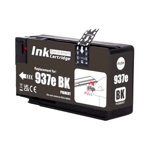 Cartouche compatible HP 937e XL noir - Remplace les modèles 4S6W9NE/4S6W5NE