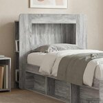 vidaXL Cabinet de Tête de Lit Sonoma gris Bois d’ingénierie