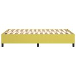 vidaXL Sommier à ressorts de lit Vert 120x200 cm Tissu