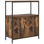 vidaXL Ensemble de meubles de salle de bain 5 pièces en bois d'ingénierie chêne fumé