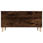 vidaXL Table basse Chêne fumé 90x44 5x45 cm Bois d'ingénierie