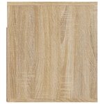 vidaXL Table de chevet murale Chêne sonoma 50x36x40 cm