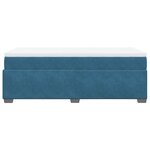 vidaXL Sommier à lattes de lit avec matelas Bleu foncé 90x200 cm