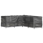 vidaXL Housses de salon de jardin en forme de L 2 Pièces 16 œillets