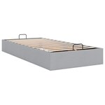 vidaXL Cadre de lit ottoman sans matelas gris clair 100x200 cm tissu