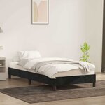 vidaXL Cadre de lit sans matelas noir 90x210 cm velours