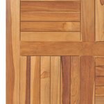 vidaXL Dessus de table Bois de teck solide Carré 80x80x2 5 cm