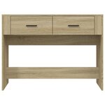 vidaXL Table console Chêne sonoma 100x39x75 cm Bois d'ingénierie