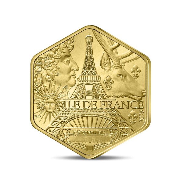 Collection des régions - Île de France Monnaie de 500€ Or hexagonale